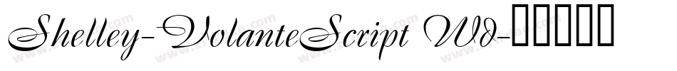 Shelley-VolanteScript Wd字体转换